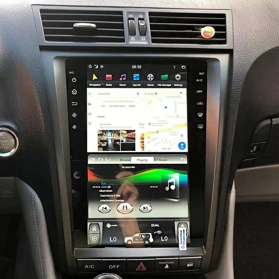 Tesla Vertical Android Screen Car GPS Radio For Lexus GS300 GS460 2006-2011 2din Stereo Mu