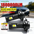 H7 H4 LED Headlight 1800000LM High Power Light Bulbs Wireless Plug And Play Diode Headligh