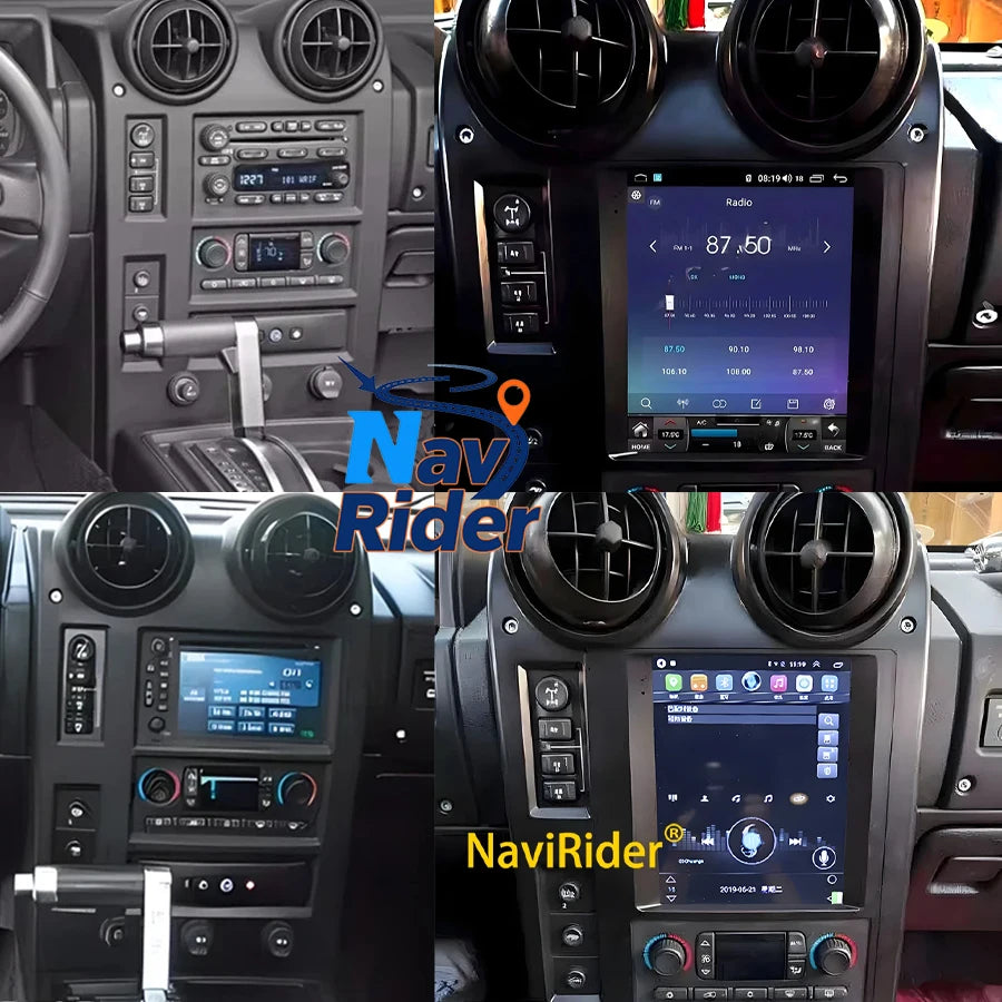 For Hummer H2 2002 - 2009 Android Screen Multimedia Video Player GPS Navigation Audio Carp | AUTOKITSHOP