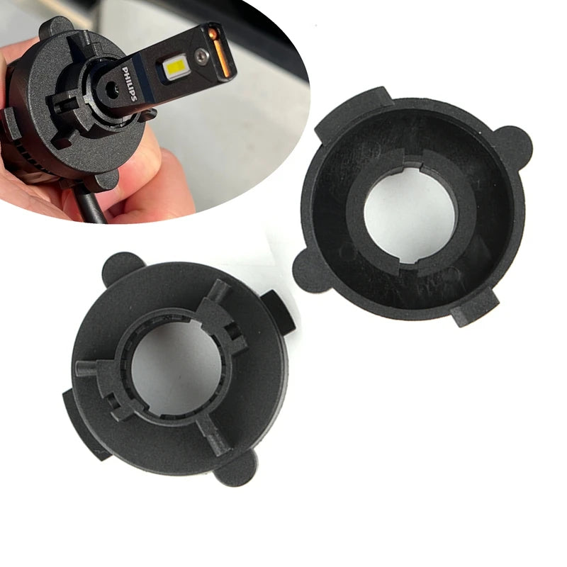 H7 Adapter Holder For Hyundai Sonata Elantra KIA Cadenza Carens Carnival LED Headlight Lam