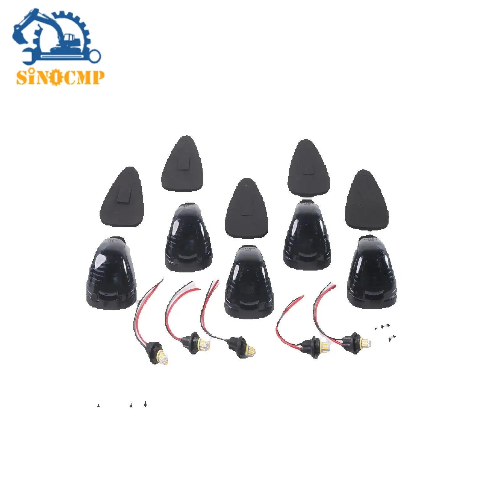 Smoke LED Cab Roof Lights Marker FOR Ford F-250 F-350 F450 Super Duty 1999-2016 Amber LED