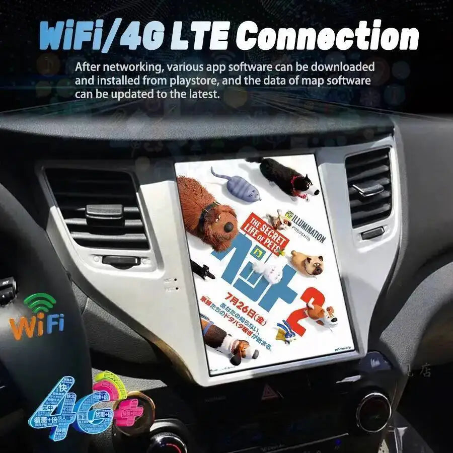 128GB 256GB Screen 9.7'' Car Multimedia Video Player HU For Hyundai Tucson 2017 GPS Naviga