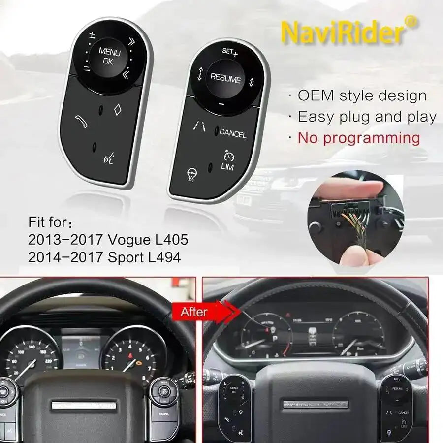Control Buttons Steering Wheel For Land Rover Range Rover Sport L494 Vogue L405 2014-2017  | AUTOKITSHOP