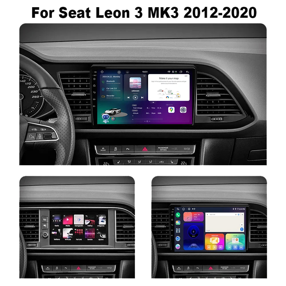 Car Radio Multimedia Player For Seat Leon MK3 5F 2012-2018 Wireless Car Play Android 16 Au