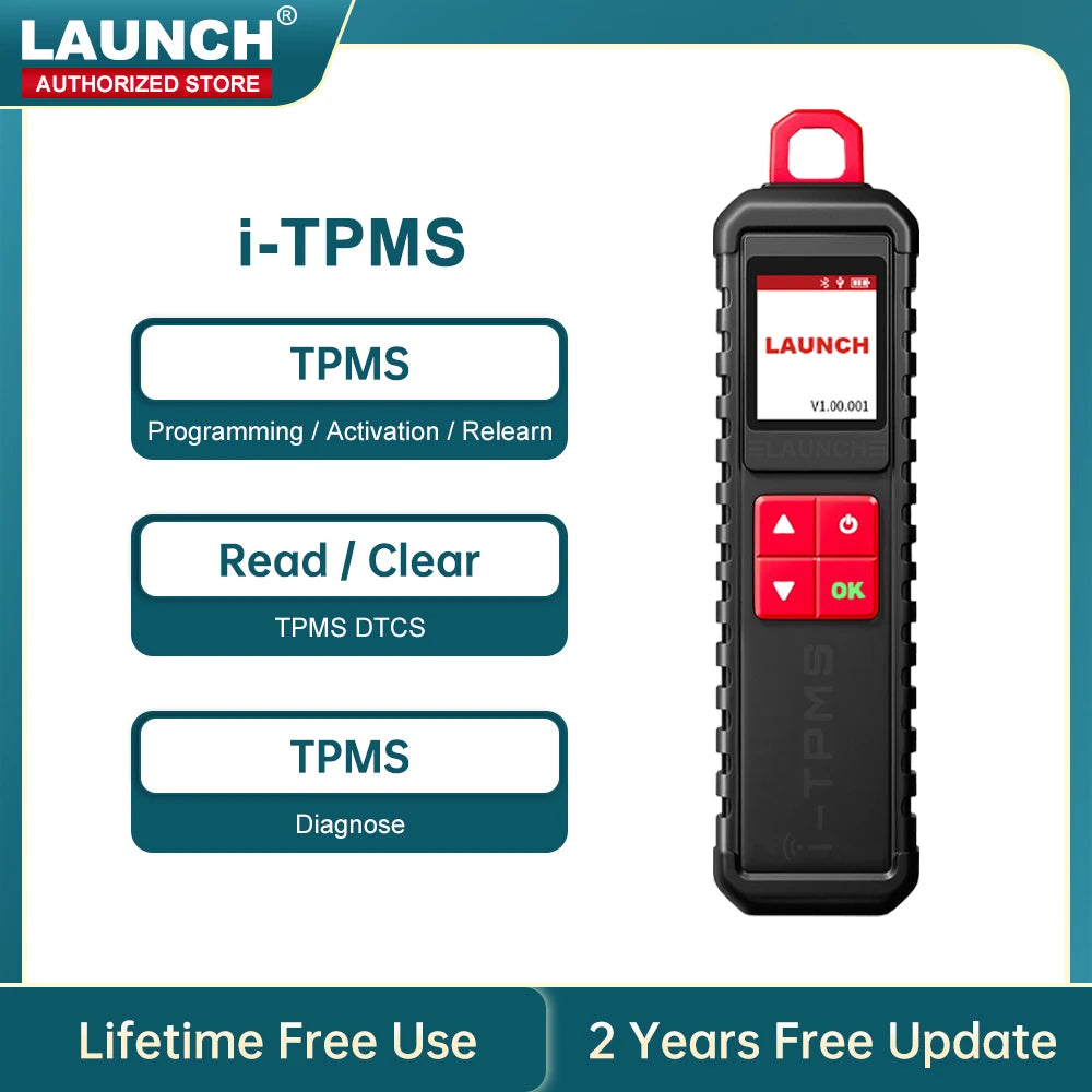 2025-LAUNCH X431 I-TPMS Car Tire Pressure Diagnostic Tool Relearn Active Program 315/433Mh