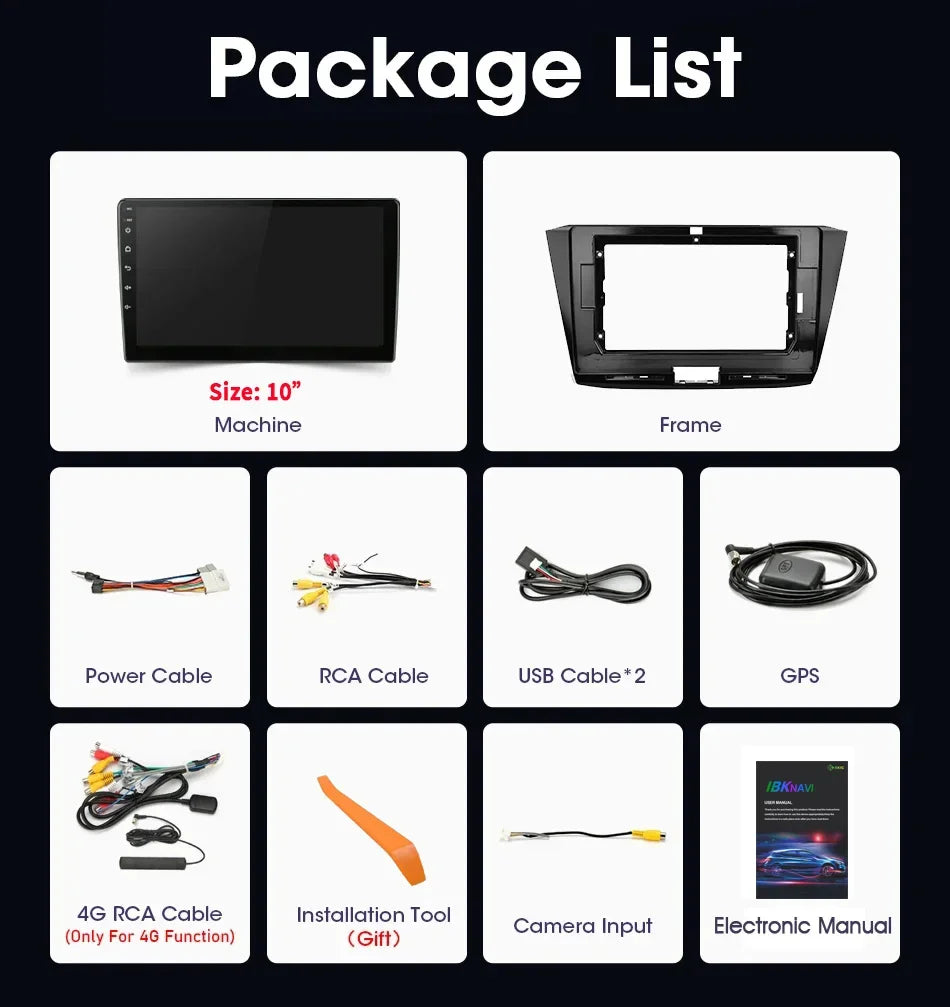 For Volkswagen Passat B8 2016-2018 Car Radio Head Unit Multimedia Navigation 4G GPS Wirele