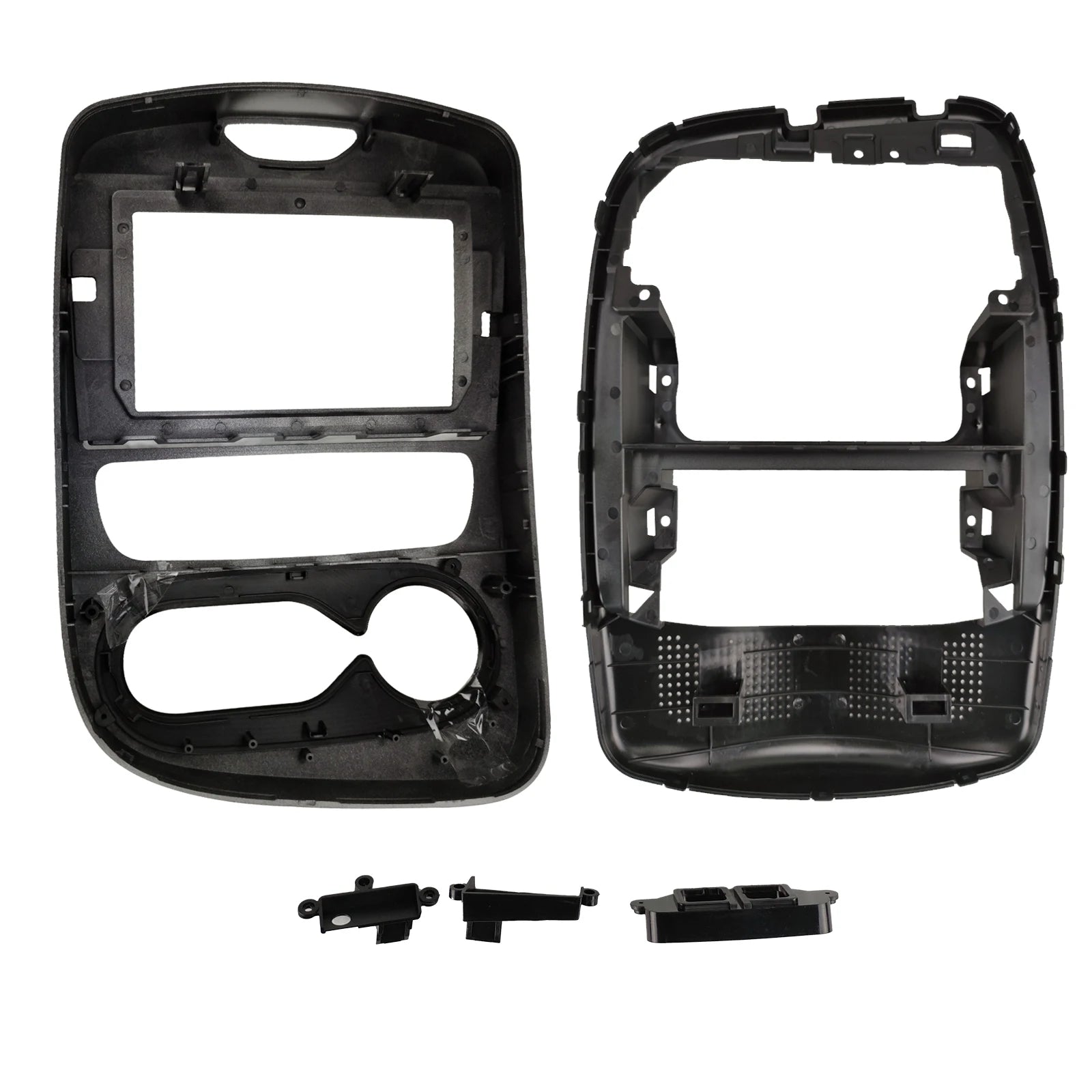 1DIn 2Din Car DVD Frame Plug Audio Fitting Adaptor Dash Trim Kits Facia Panel 10.1inch For