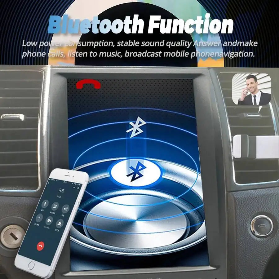 Car Radio GPS Android 15 Carplay Head Unit Multimedia Video Player vertical Screen For For