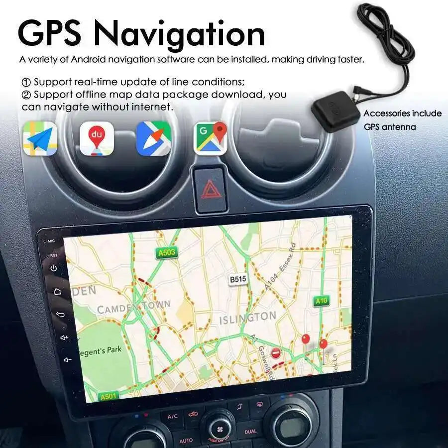 For Nissan Qashqai 1 J10 2006 - 2013 Car Radio Android 15 Touch Screen Auto Multimedia Vid | AUTOKITSHOP