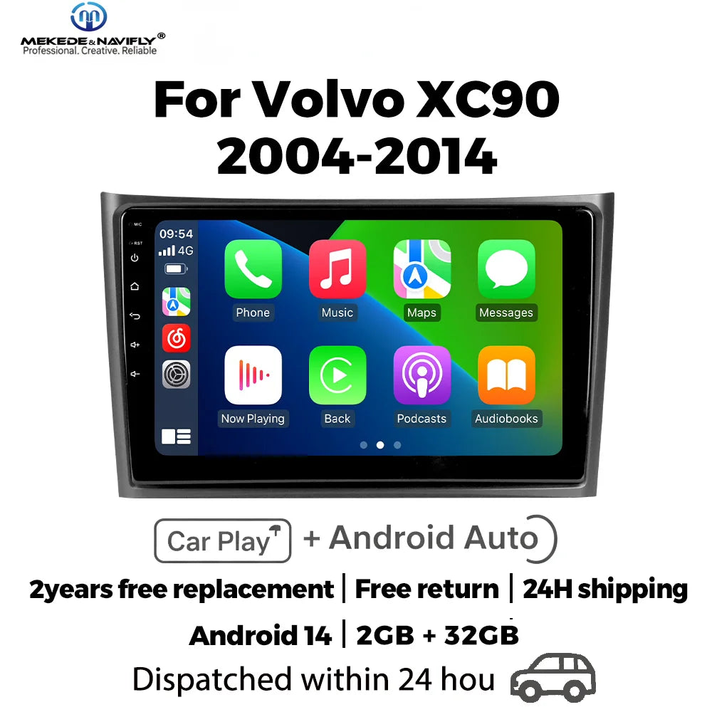 IPS touch screen 10 inch Car Radio For Volvo XC90 C 2002-2014 Wireless Carplay GPS Navigat