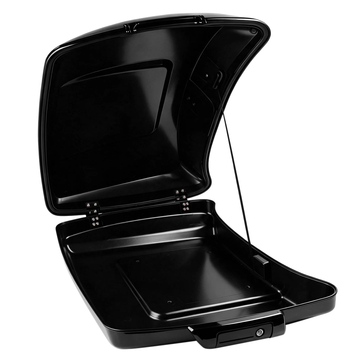 Motorcycle Black Razor Tour Pak Trunk Hard Luggage With Latch For Harley Touring Road King Stree - Automotive LED Light