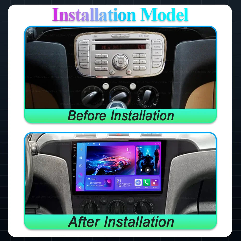 Android 16 For Ford S Max S-max 2007 2008 2009 2010 2011-2015 Car Radio Multimedia Video P | AUTOKITSHOP