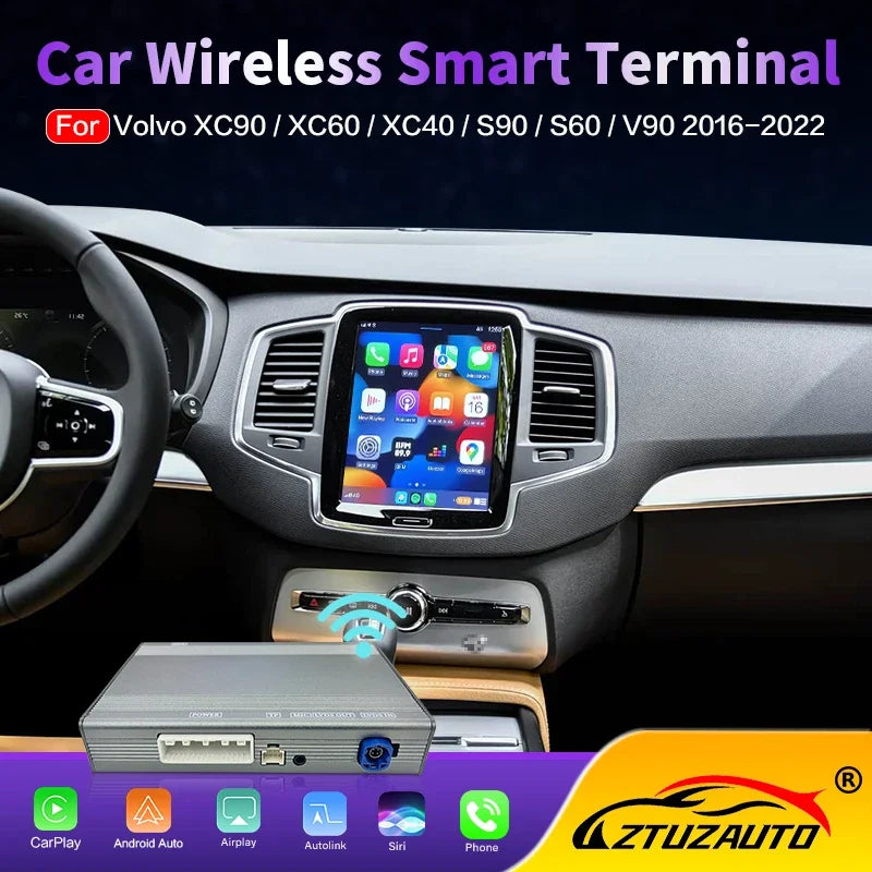 Wireless CarPlay Newest Retrofit Kit for Volvo XC90 XC60 S60 V90 S90 XC40 2016-2022 With A