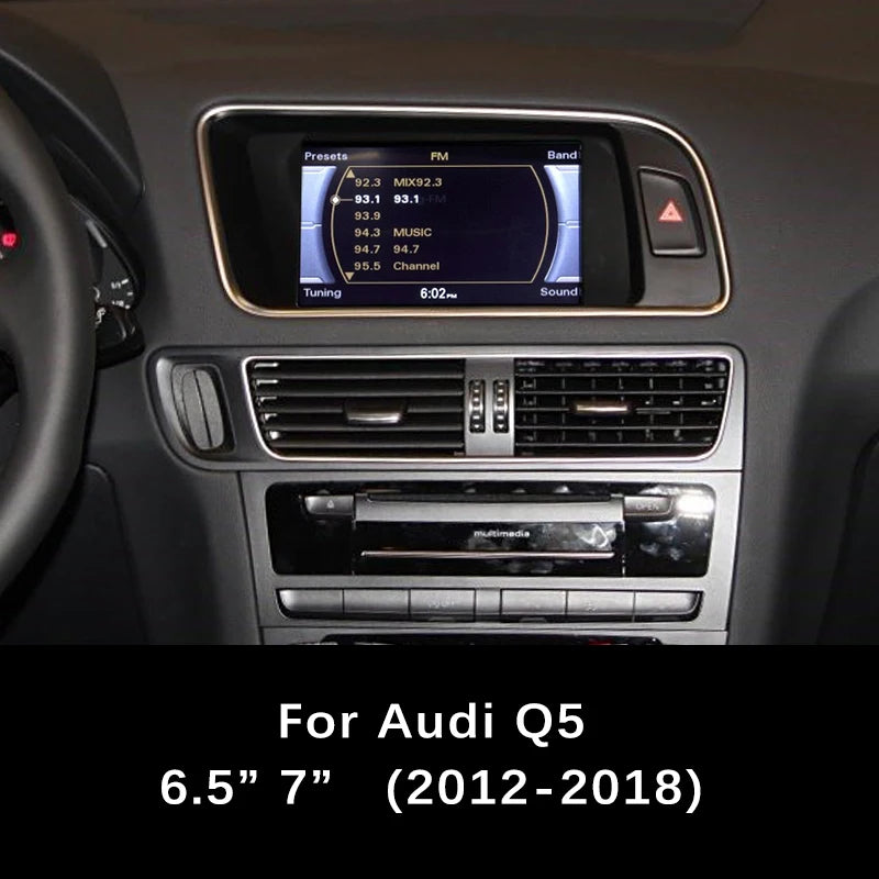 WRWD NEW Wireless CarPlay Android Auto Interface For Audi 2009-2018 Q5 6.5-7 Inch Screen O
