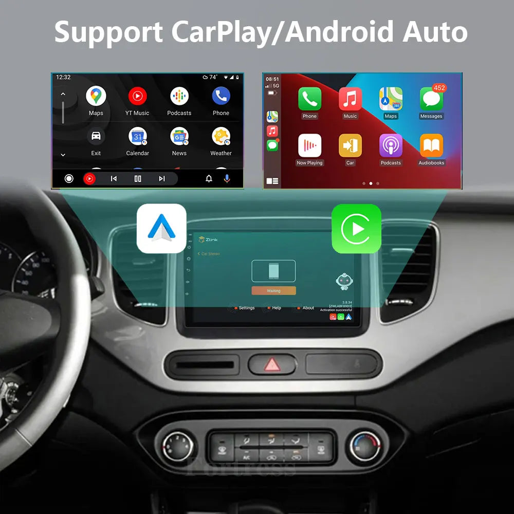 Android 16 Car Radio For KIA Carens Rondo RP 3 III 2007-2018 Head Unit GPS BT Wireless Car
