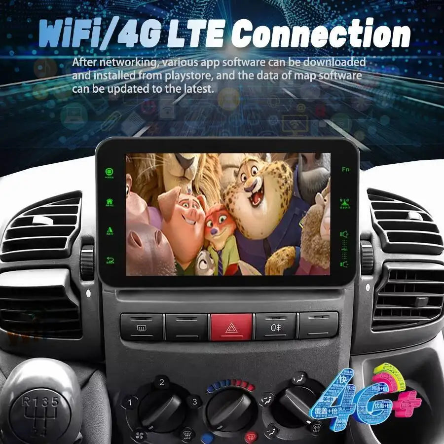 9inch Android Screen For Fiat Ducato 2002-2006 For Citroen Jumper For Peugeot Boxer Wirele