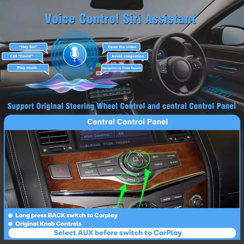 RGB - Ambient Light - for Infiniti QX80 2013-2018 - Car Interior Lighting