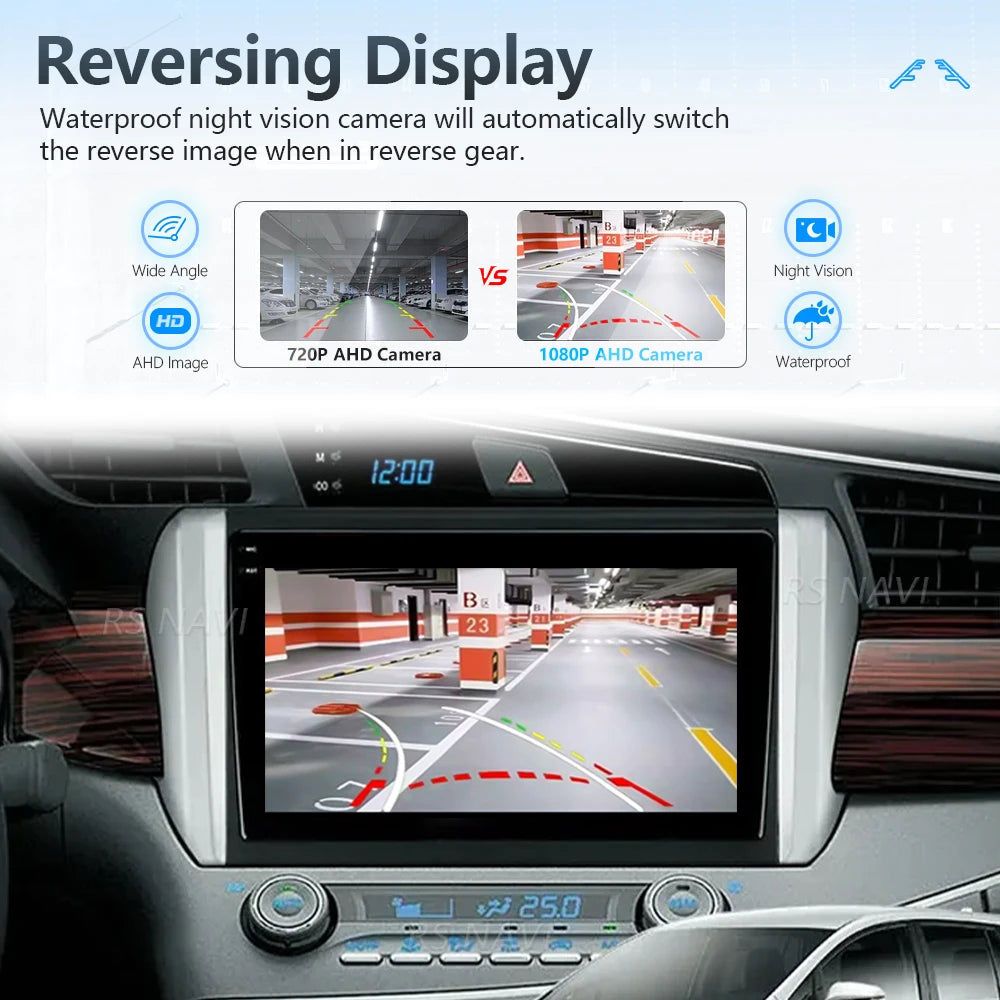 Android 16 Carplay Auto Qualcomm 2K QLED Screen Car Radio Player For Toyota Innova 2 2015-