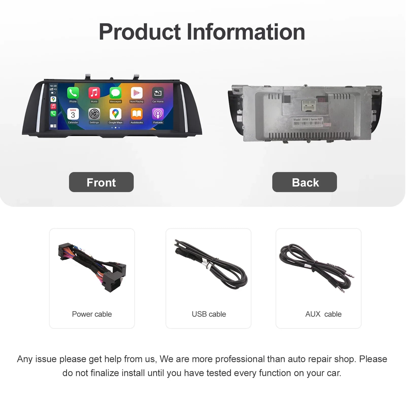 1920*720 Car Radio Multimedia For BMW 5 Series F10 F11 2011-2016 Support Wireless CarPlay  | AUTOKITSHOP