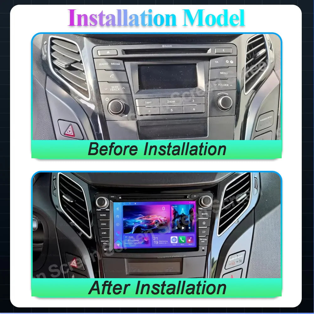 7" Car Radio For Hyundai i40 2011 2012 2013 2014 -2019 Android 16 Multimedia Video Player  | AUTOKITSHOP