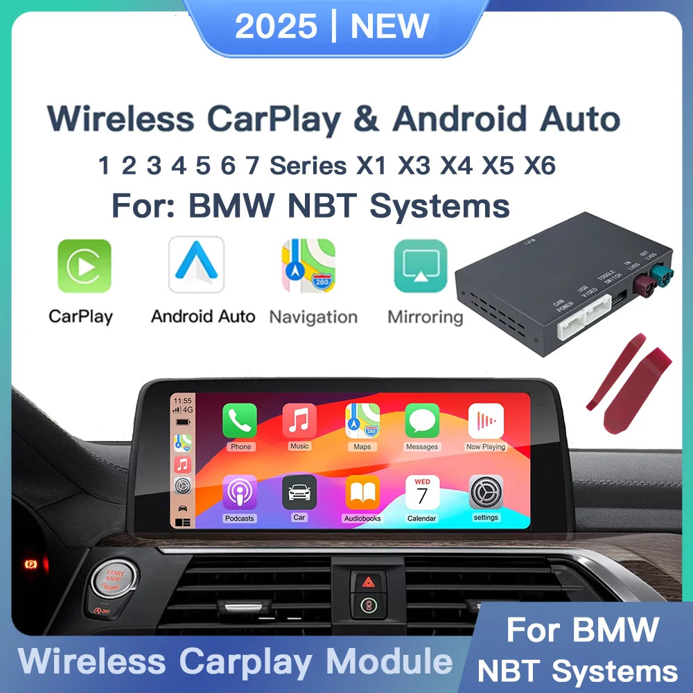 Wireless CarPlay Android Auto For BMW NBT 1 2 3 4 5 7 Series F20 F21 F23 F30 F31 F34 F35 F