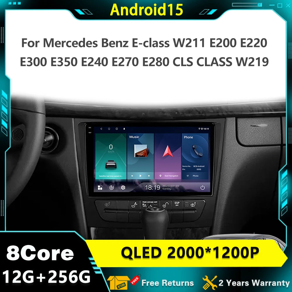 For Mercedes Benz E-class W211 E200 E220 E300 E350 E240 E270 E280 CLS CLASS W219 Multimedi