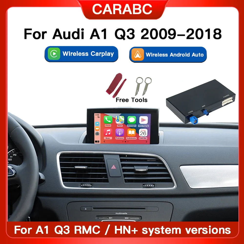 CARABC Wireless Carplay module for Audi A1 Q3 RMC HN+ 2009-2018 Year Support Android Auto  | AUTOKITSHOP