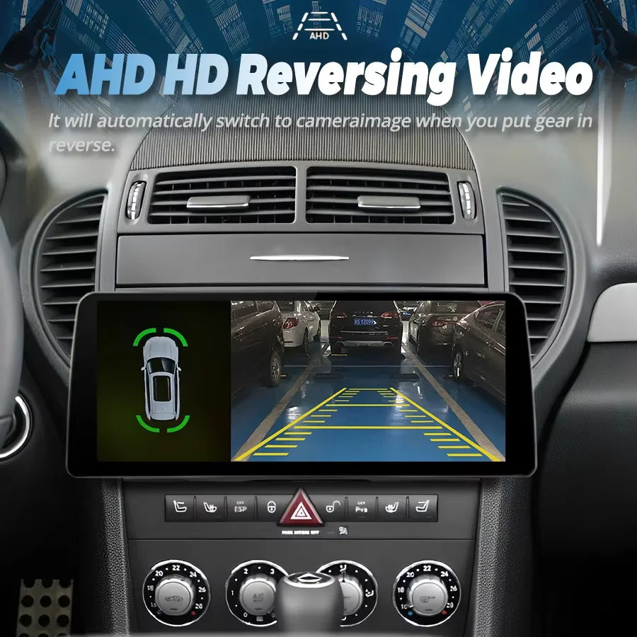 12.3" Radio Android 14 Car Video Player Stereo For Benz SLK class R171, SLK200, SLK280, SL