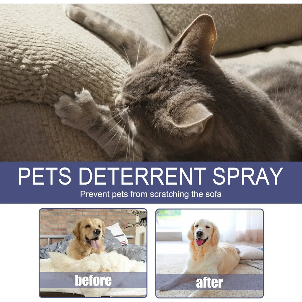 50ml Cat Scratch Deterrent Spray Natural Scratching Training Aid Spray No Stimulation Orange Fra - Automotive LED Light