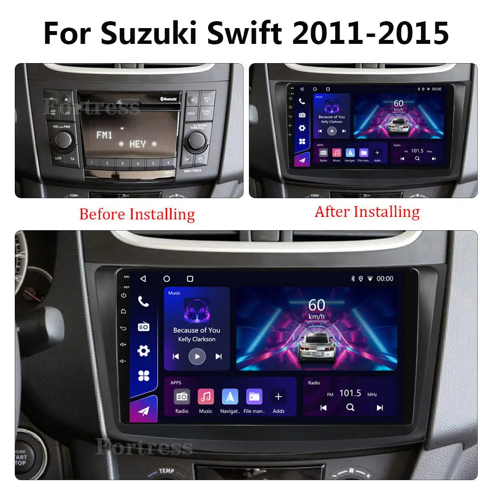 Android 16 For Suzuki Swift 4 2011 2012 2013 2014 2015 Wireless Android Auto Carplay Car R