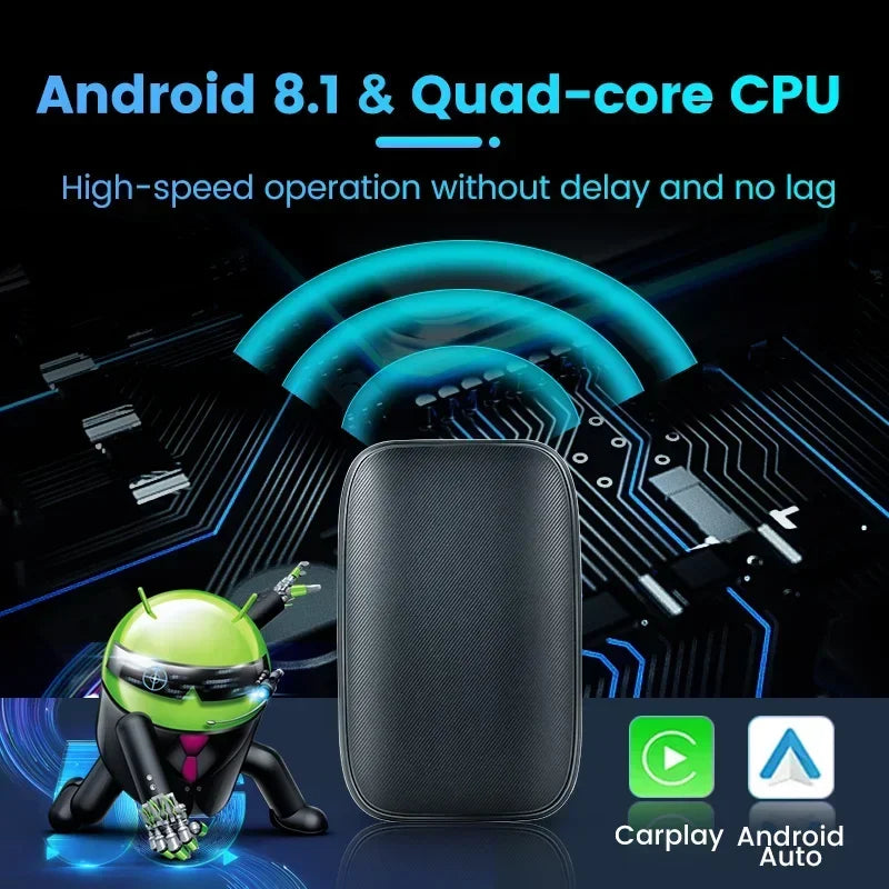 MINI Ai Box for Wireless CarPlay Android Auto Netflix YouTube for Maserati Ghibli Levante  | AUTOKITSHOP