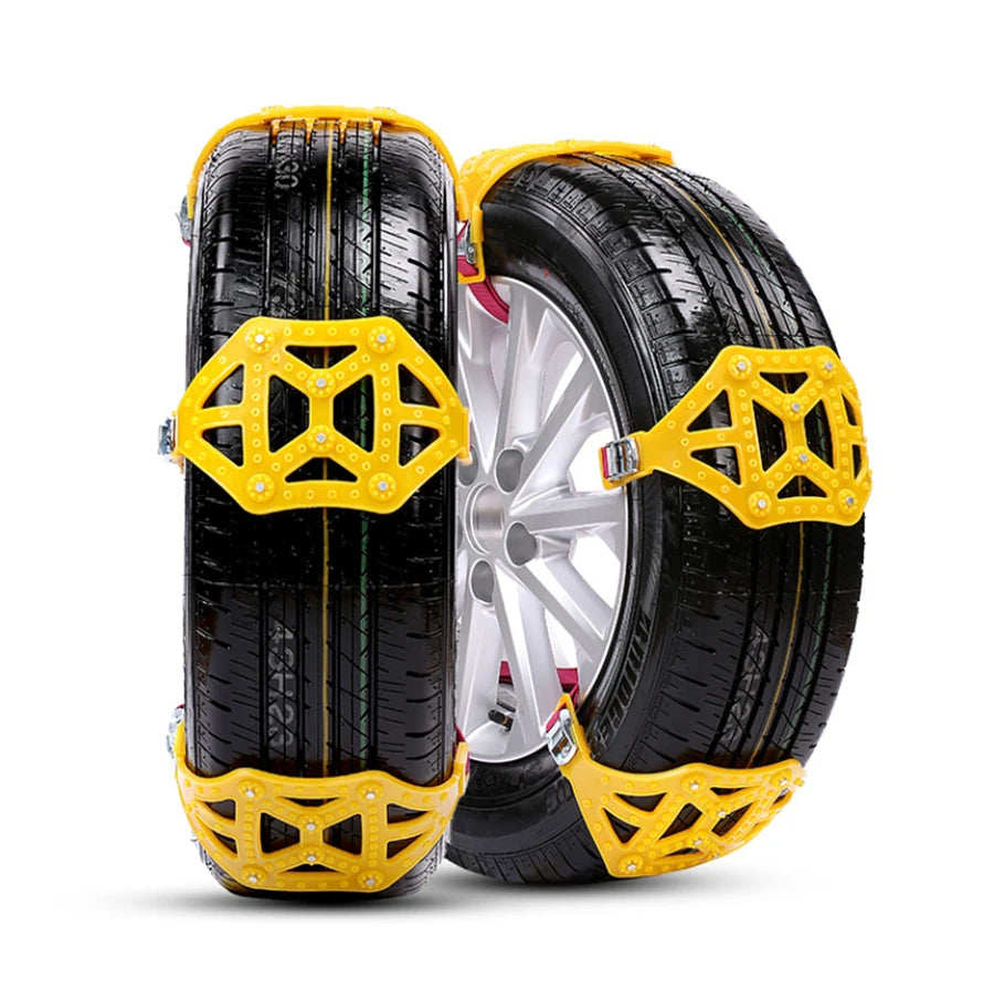 Universal Car Anti-skid Tire Snow Chains Beef Tendon Manganese Steel Nails Thickened Emerg