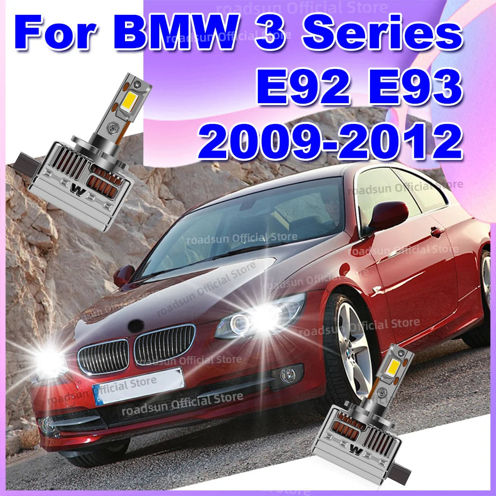 LED Car Headlights Bulbs Turbo Lights 6000K Xenon Lamp Upgrade For BMW 3 Series E92 E93 20