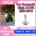Plug And Play H7 10000LM Canbus Error Motorcycle Led Light Led Headlight Free 12V For Kawa