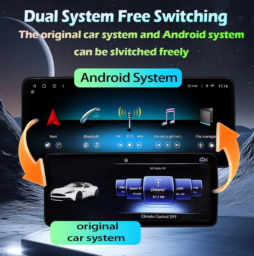 GPS 12.3 Inch Navigation GPS 4G+WIFI For Benz ML GL 2012-2014 Benz GLE GLS 2015-2019 Andro