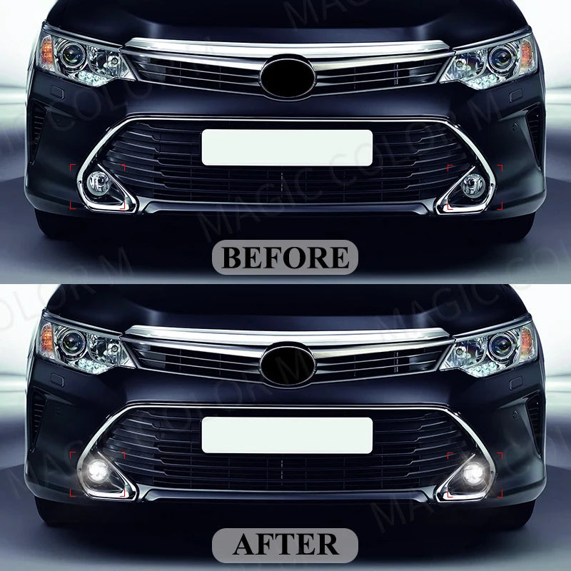2in1 Car LED Fog Light DRL Daytime Running Lamp for Toyota Corolla Camry Prius Tacoma RAV4 | AUTOKITSHOP
