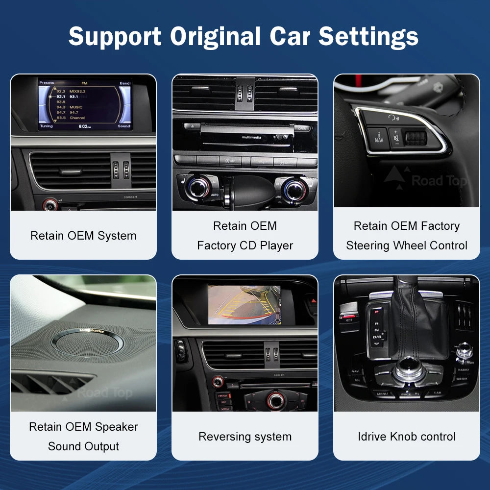 8.9 Inch Multimedia Display For Audi A4 S4 B8 2013-2015 Airplay Miracast Function Touch Sc | AUTOKITSHOP