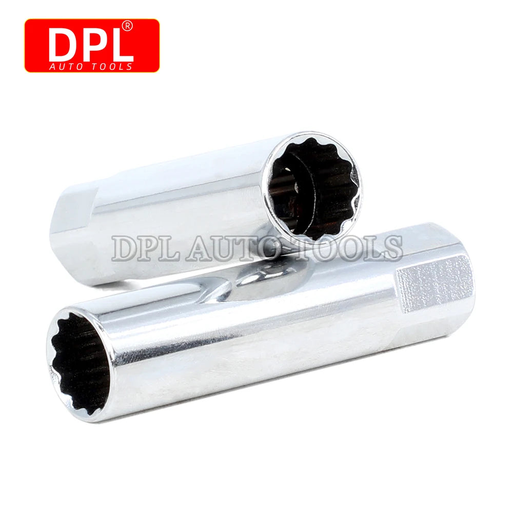 3/8" Drive 12mm Spark Plug Socket 12 Point Deep Thin Wall Design - Automotive LED Light