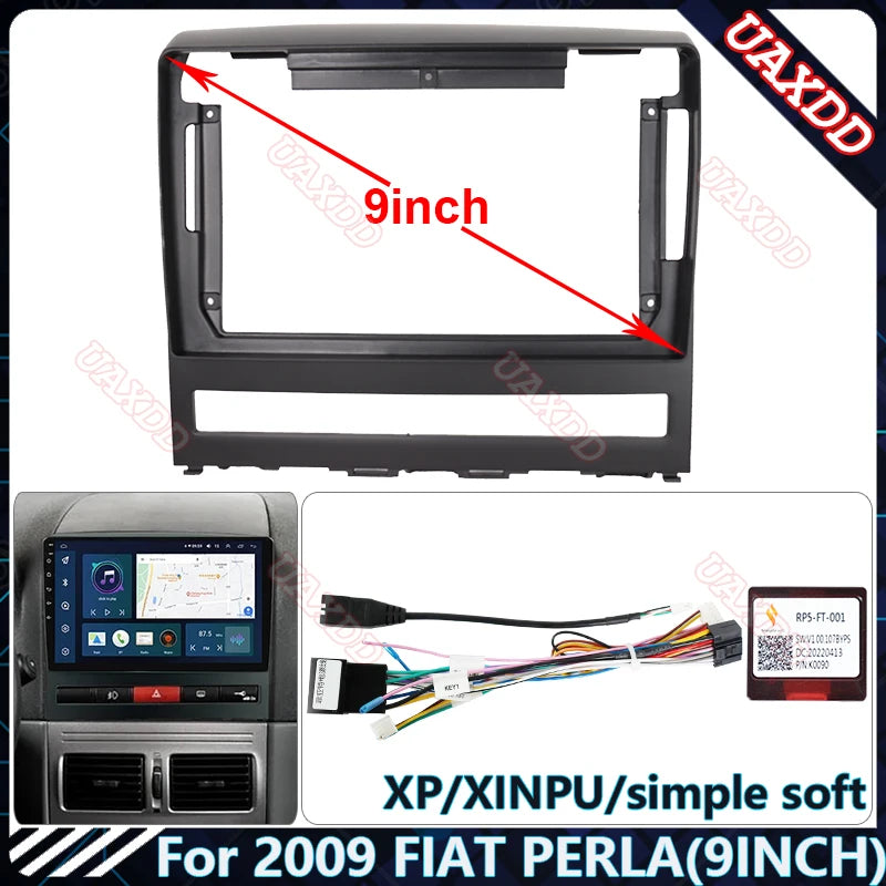For 2009 FIAT perla 9INCH Car dvd mp5 Radio Android stereo screens accessories navigation