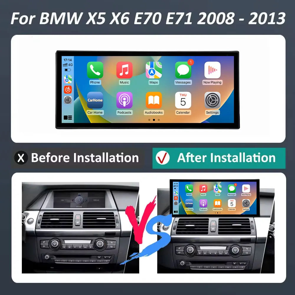 Linux System 12.3'' for BMW X5 X6 E70 E71 2008 - 2013 ClC/CCC Car Radio Multimedia Player