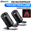 Motorcycle LED Chassis Lights Angel Wing Projection Lights Universal Fog Light Modified Pa