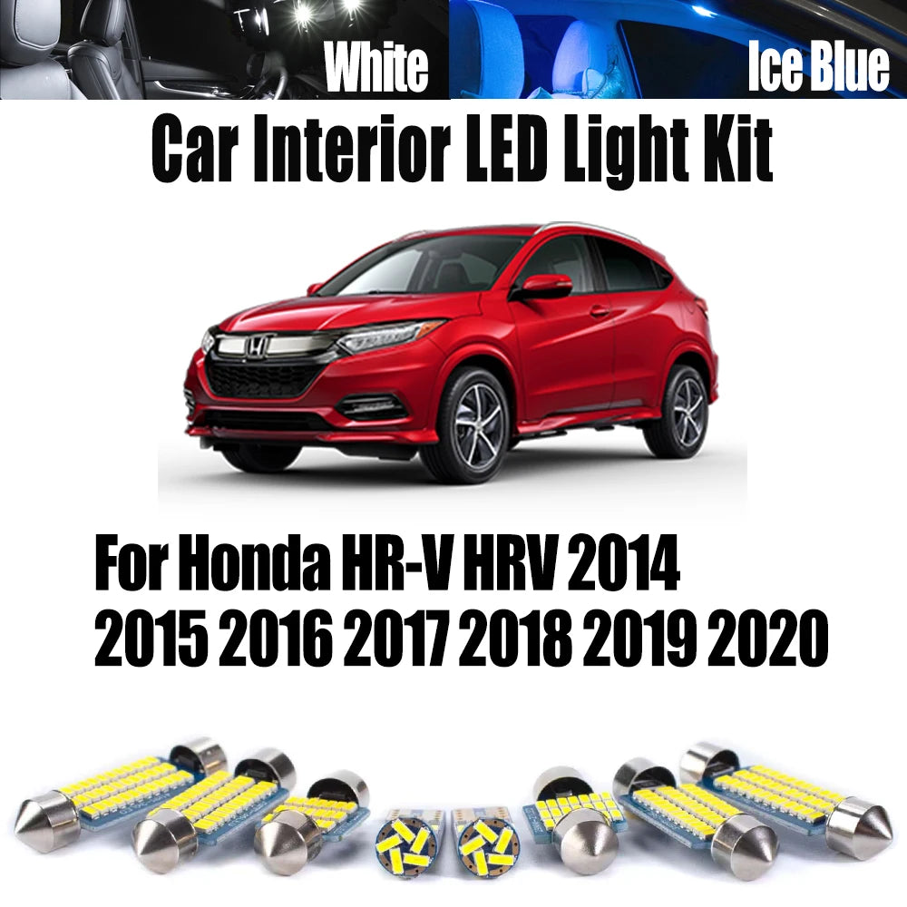 12-Piece LED Interior Light Kit for Honda HR-V HRV - Canbus Error-Free Bulbs | AUTOKITSHOP