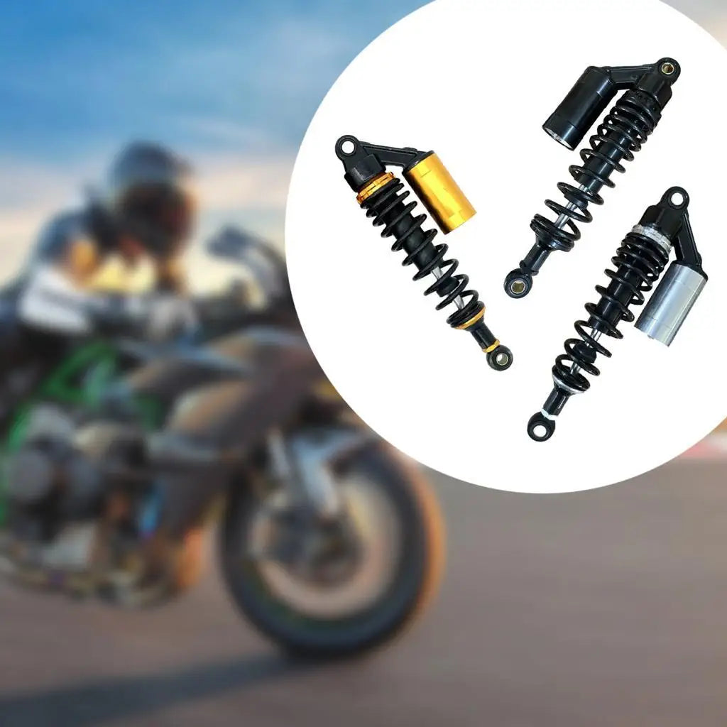 Professional Motorcycle Shock Absorber 345mm Aluminum Spring Suspension Damper Compatible Access - Automotive LED Light