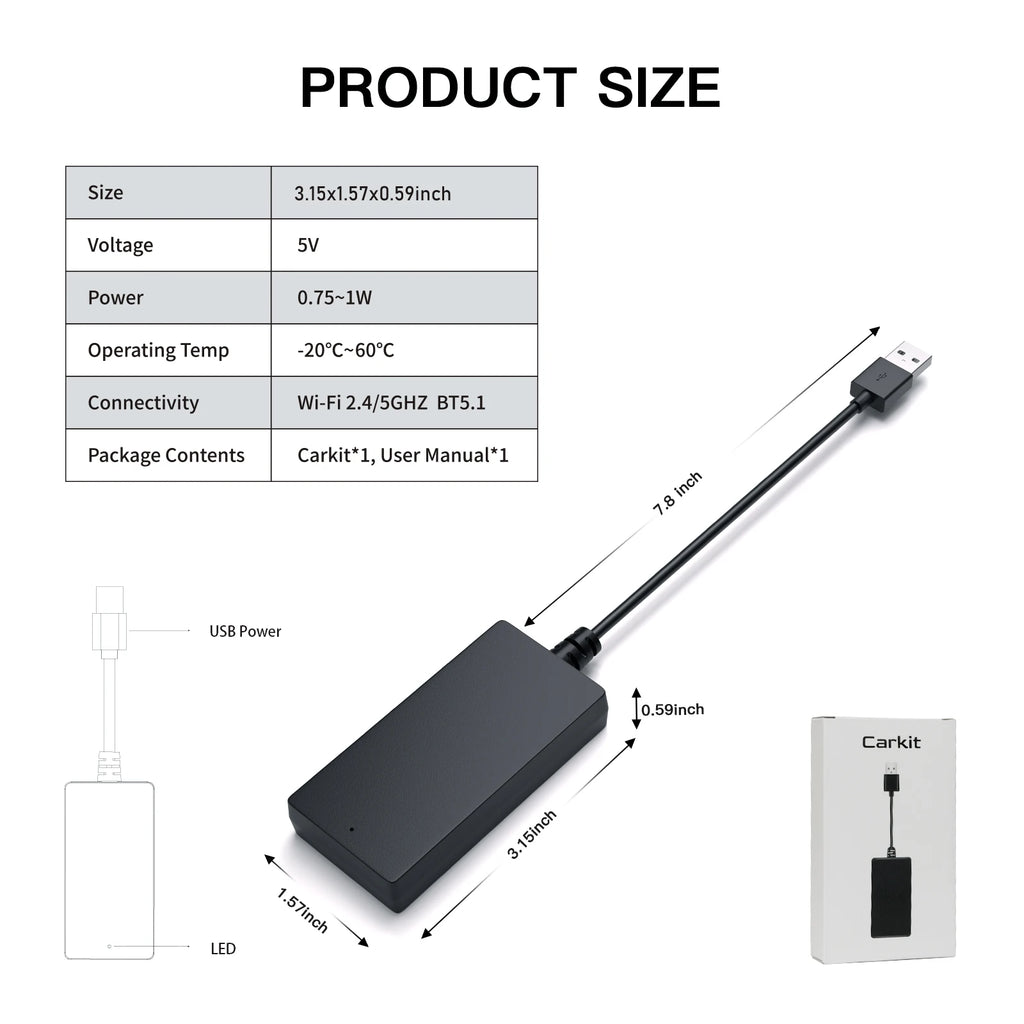 Carbitlink Smartlink Easy Connection to Wireless CarPlay Android Auto For Chery Jetour X70