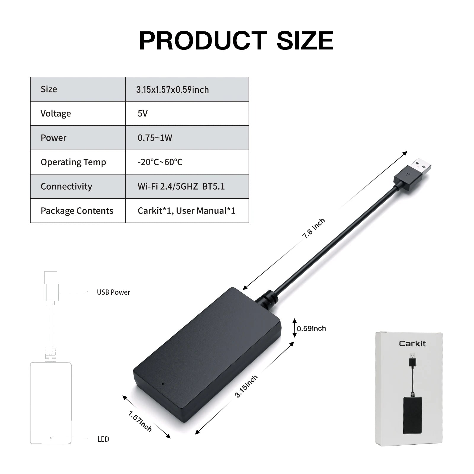 Carbitlink Smartlink Easy Connection to Wireless CarPlay Android Auto For Chery Jetour X70