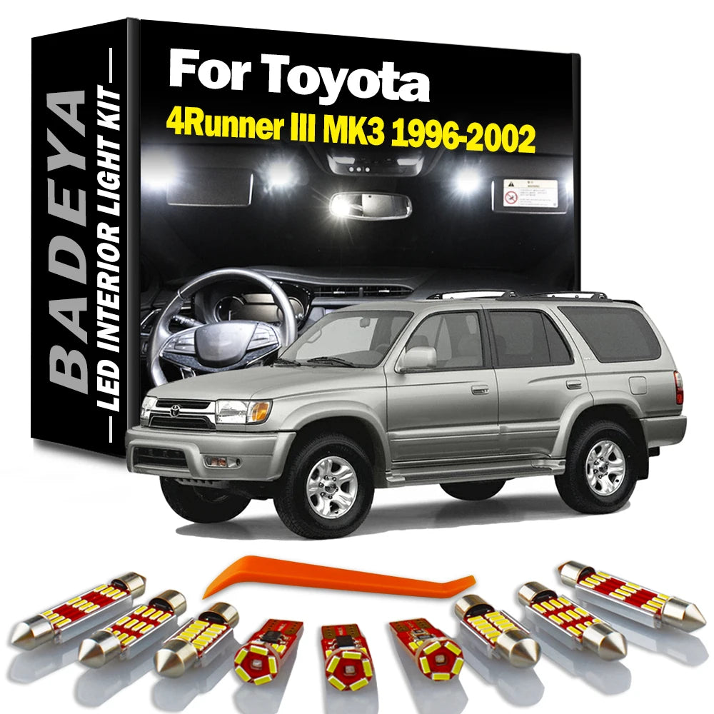 13-Piece LED Interior Light Kit for Toyota MK3 1996-2000 - Canbus Error-Free Interior Bulbs