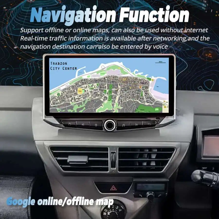Android 15 Auto Stereo Screen For Toyota Scion IQ 2008-2016 Car Radio Carplay Multimedia G
