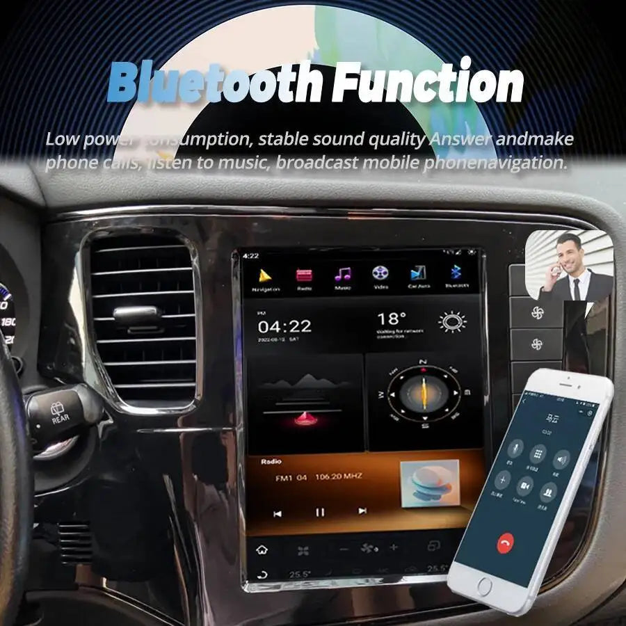 10.4inch Car Radio Android 15 Screen For Mitsubishi Outlander 2017 2018 GPS Stereo Carplay | AUTOKITSHOP