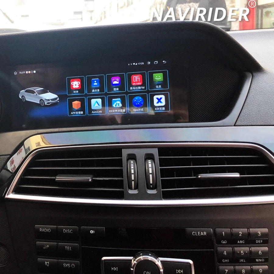 Android Bluetooth Carplay Car Multimedia Video Player For Mercedes Benz C-Class W204 2011-