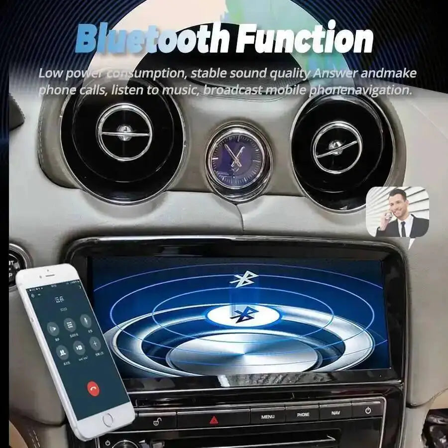 10.25" QLED Touch Screen Android 14 Car Radio GPS CarPlay 4G Bluetooth WiFi Multimedia Pla
